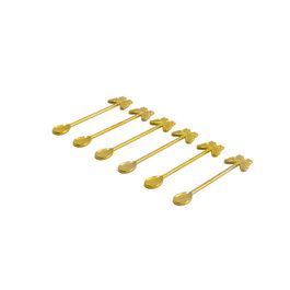 Hermia Juego de Cucharas PLT0495 Dorado, 6 Piezas
